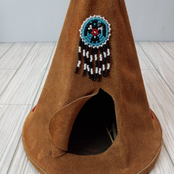 Carlson Dolls Native American Leather Teepee - Picture 2 of 9